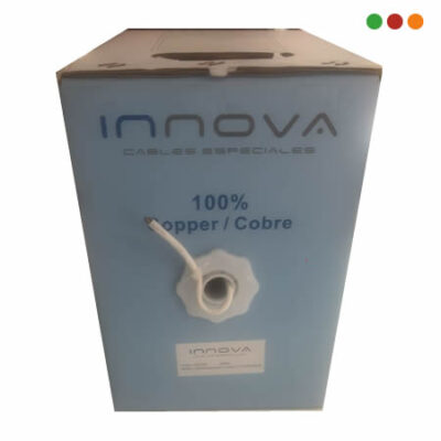 Porteria | Cable 6 x AWG22 + Tierra / 150 mts / Interior Blanco / 100% Cobre AFT