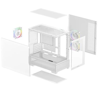 Gabinete Deepcool CG380 3F blanco