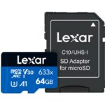 Memoria microSDXC Lexar 64GB 633x UHS-I Blue Series