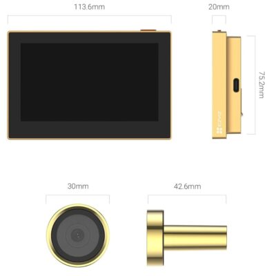 Mirilla smart Ezviz CS-HP2 (2MP) Golden