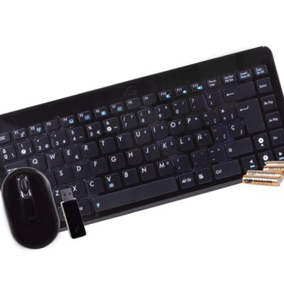 Combo mini teclado y mouse inalambricos asus
