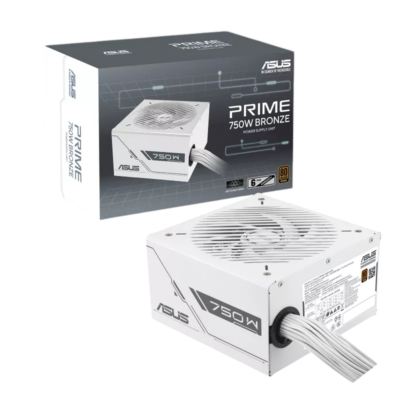 Fuente Asus Prime 750B Black 80 Plus Bronze blanca