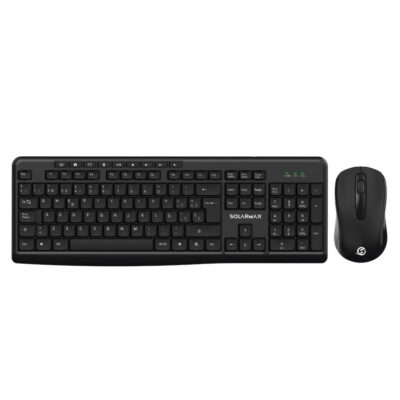 Combo Teclado + Mouse Inalámbrico Multimedia KMC2300B Negro | Solarmax