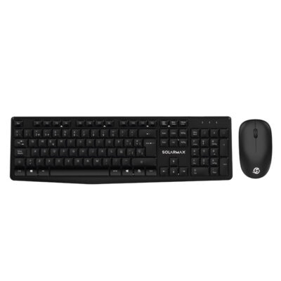 Combo Teclado + Mouse Inalámbrico Slim KBC2500B Negro | Solarmax
