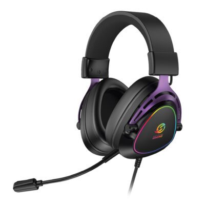 Auriculares RGB Triangulares GHS59V Violeta | Solarmax