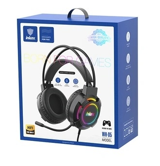 Auriculares Gamer Inkax negro c/microfono