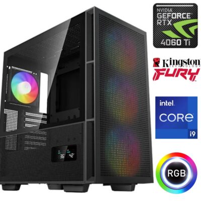 Equipo Gamer Core i9 12900F, 16GB, 1TB NVMe, RTX 4060 Ti 8GB