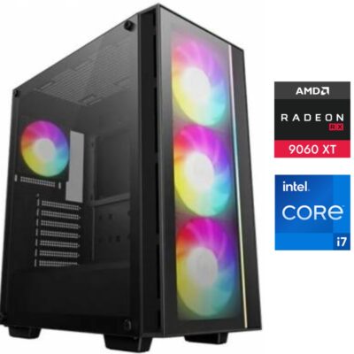 Equipo Gamer Core i9 14900KF, 32GB, 2TB NVMe, RX9060XT 16GB