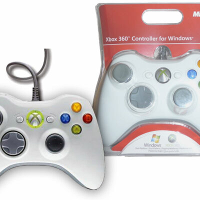 Joystick XBOX 360 original cableado blanco