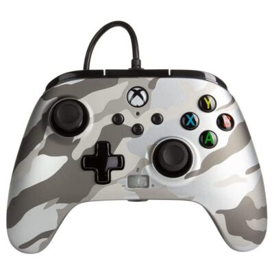 Joystick XBOX PowerA cableado blanco camo