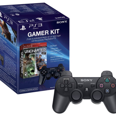 Joystick Sony dual shock ps3 + 2 juegos uncharted