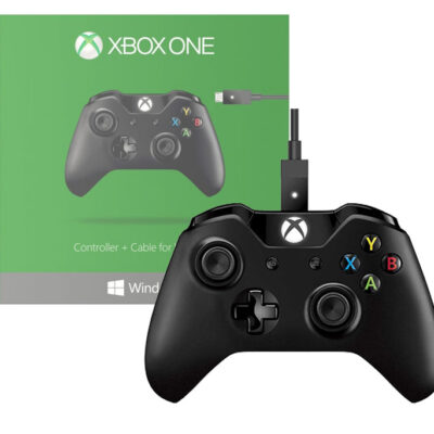 Joystick XBOX ONE inalambrico y cableado original negro