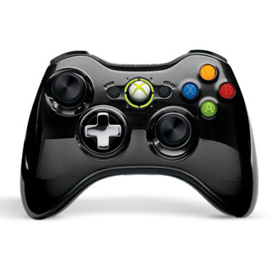 Joystick XBOX 360 inalambrico cromado negro