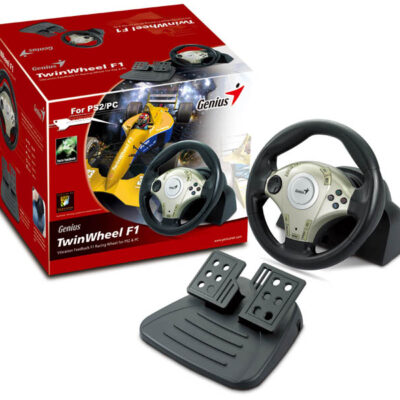 Volante Genius con vibracion y pedales