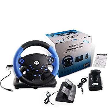 Volante Xtreme con vibracion USB para pc, playstation ii y iii