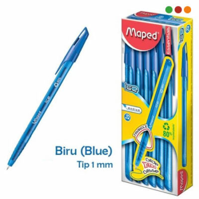 HERRAMIENTAS | BOLIGRAFO | AZUL | CAJA X12 | GREEN ICE | MAPED