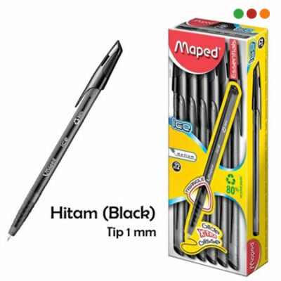HERRAMIENTAS | BOLIGRAFO | NEGRO | CAJA X12 | GREEN ICE | MAPED