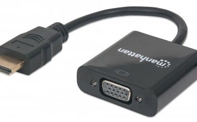ADAPTADOR | HDMI M A VGA H | S/AUDIO | BOLSITA | MANHATTAN