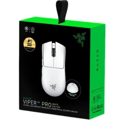 Mouse Razer Viper V4 Pro Inalámbrico blanco